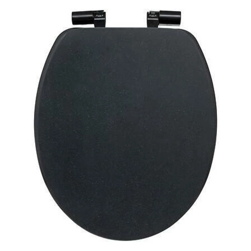 Deska sedesowa Onyx czarna wolnoopadająca z duroplastu do toalety nowoczesna