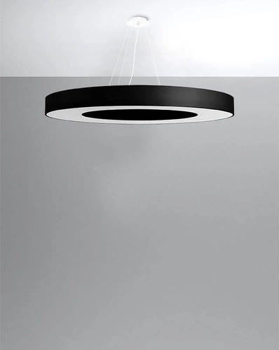 Żyrandol SATURNO SLIM 90 czarny