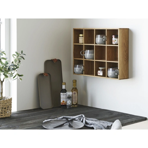 House Nordic zestaw 2 prostokątnych tac stalowych brązowych dekoracyjnych