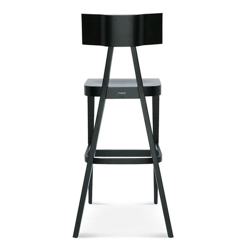 Hoker drewniany z oparciem Akka FAMEG do kuchni i jadalni personalizowany nowoczesny 74 cm