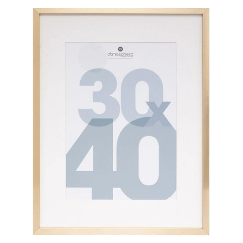 Ramka na zdjęcia 30x40 złota wisząca Manu Atmosphera elegancka ramka na ścianę glamour