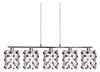 Lampa wisząca Classic 5x40W G9 burgund