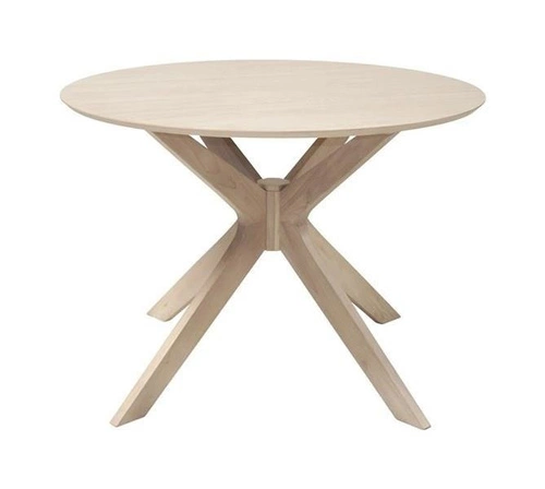 Stół okrągły do jadalni Duncan 105 cm nowoczesny dąb naturalny Actona styl skandynawski