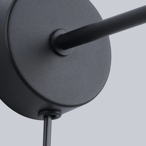 Kinkiet ścienny SUBA czarny metalowy industrialny do salonu i sypialni SOLLUX LIGHTING