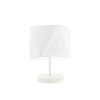 Lampka nocna do sypialni nowoczesna biała z abażurem PASADENA LYSNE styl skandynawski 30 cm