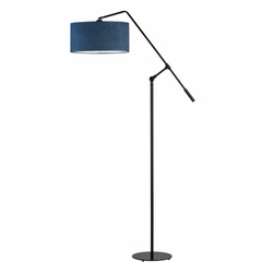 Lampa stojąca do salonu Liberia nowoczesna glamour z abażurem morska regulowana Lysne