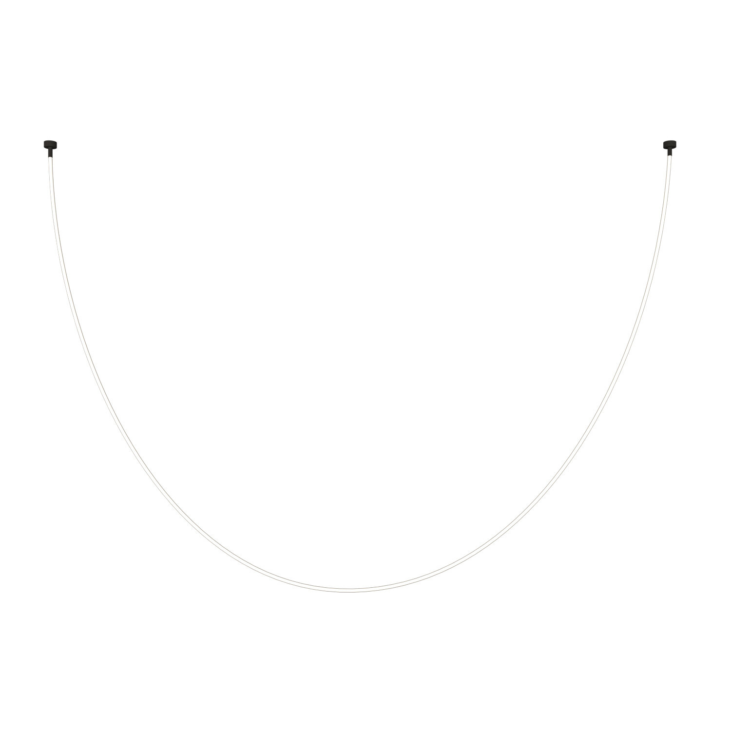 Lampa wisząca LED SNAKE czarna 500 cm nowoczesna do salonu, kuchni i jadalni