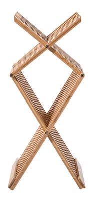 Stołek bambusowy składany 5five simply smart do salonu i przedpokoju, drewniany boho, naturalny