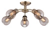 Lampa wisząca Gliva 5x60W E27 patyna (bez żarówek) a60 (mm)