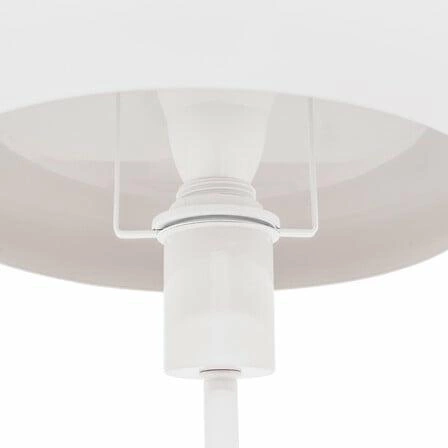 Lampa stołowa Savio biała nowoczesna do sypialni i salonu Atmosphera metalowa 38 cm