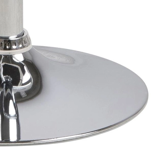 Hoker Grace nowoczesny z oparciem obrotowy regulowany biały/czarny do kuchni i wyspy Actona