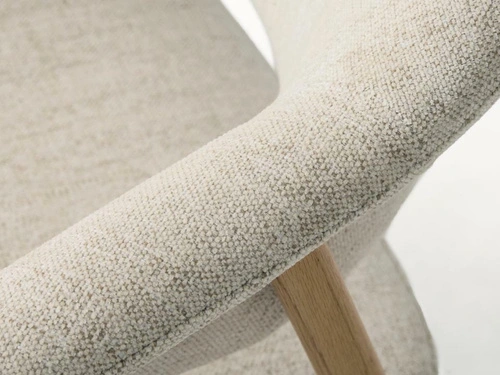 Fotel do salonu Elk Harmony 110 piaskowy skandynawski dąb naturalny