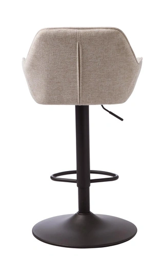 Hoker Nolan tapicerowany do kuchni regulowany piaskowy czarny