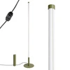 TRANG lampa stojąca LED do salonu nowoczesna oliwkowa 3000K