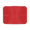 Intesi czerwona mikrofibrowa mata do suszenia naczyń nowoczesna na blat kompaktowa 45,5x35,5 cm