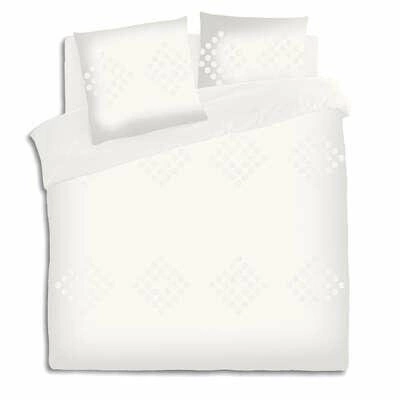 Komplet pościeli bawełnianej Vilma Atmosphera 220x240 biały nowoczesny do sypialni Oeko-Tex