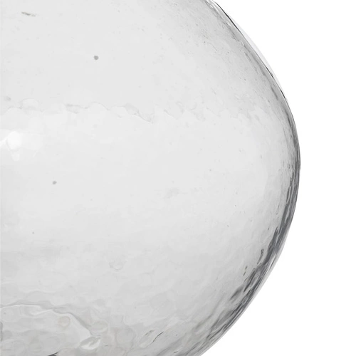 Lampka nocna Melly nowoczesna szklana z abażurem biała do sypialni i salonu Atmosphera