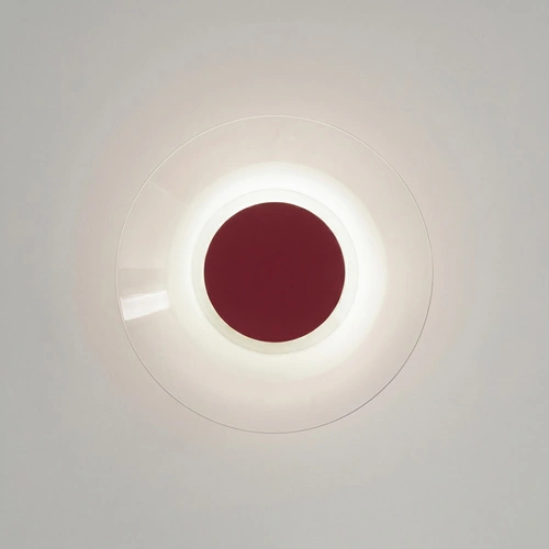 Kinkiet ścienny ASTRO LED burgund nowoczesny do salonu 4000K