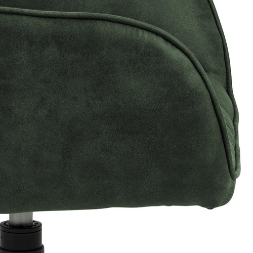 Krzesło tapicerowane Brenda Actona oliwkowe obrotowe z podłokietnikami do jadalni nowoczesne