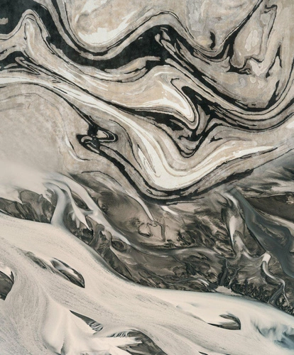 Dywan nowoczesny Blur Black 160x230 cm szary prostokątny do salonu ręcznie tkany