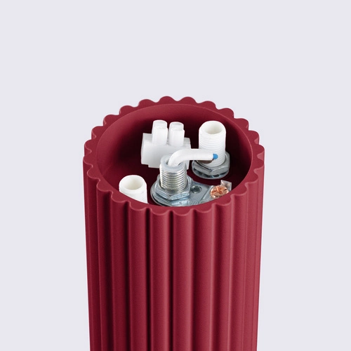 Plafon sufitowy HALO burgund okrągły szklany nowoczesny IP44 do salonu i kuchni SOLLUX