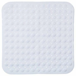 Mata antypoślizgowa pod prysznic 53x53 cm biała nowoczesna 5five simply smart do łazienki