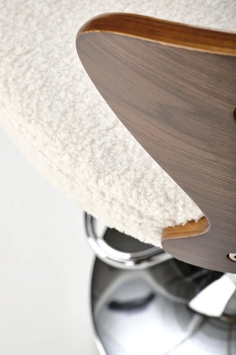 Hoker Rubicon kremowy z oparciem regulowany nowoczesny do kuchni i wyspy Intesi