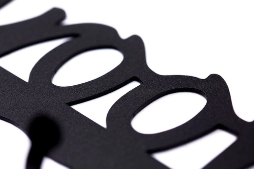 Intesi Bathroom czarny wieszak ścienny do łazienki metalowy nowoczesny na ręczniki