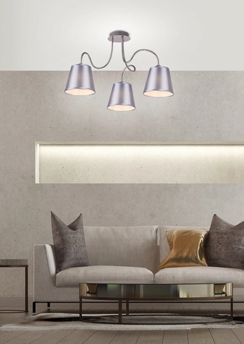 Lampa wisząca Luk nowoczesna chrom 3-punktowa do salonu i jadalni CANDELLUX