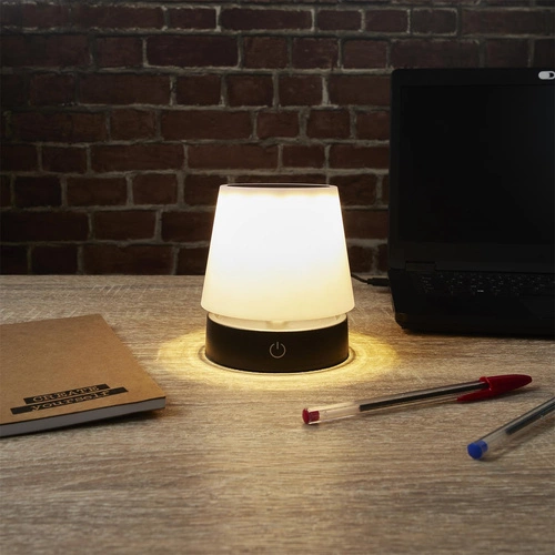 Lampka nocna do sypialni Lumio Intesi bezprzewodowa dotykowa z regulacją wysokości minimalistyczna