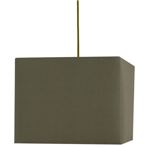 Lampa wisząca Basic 30 brązowa do salonu tkaninowa kwadratowa nowoczesna CANDELLUX