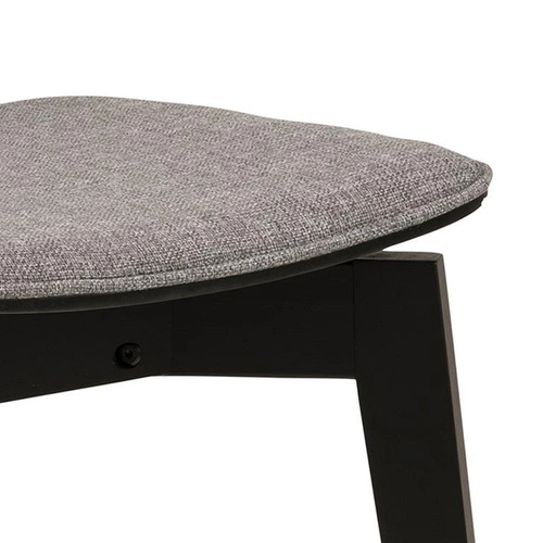 Krzesło drewniane Roxby tapicerowane szare do jadalni i salonu nowoczesne Actona