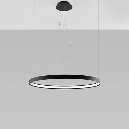 Żyrandol LED RIO 78 czarny nowoczesny industrialny do salonu i jadalni Thoro