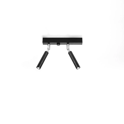 Plafon sufitowy czarny EYETECH 2 Sollux nowoczesny industrialny do kuchni i salonu