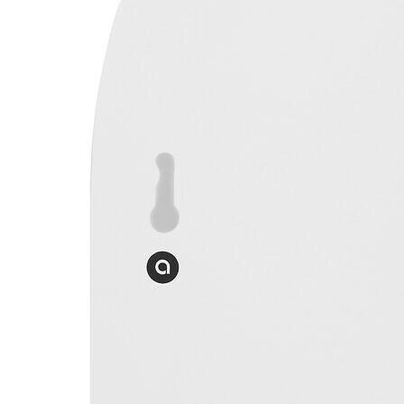 Półka ścienna biała Soleya Atmosphera do przedpokoju skandynawska na klucze i dekoracje