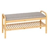 Półka na buty Cosy 5five simply smart bambusowa z siedziskiem naturalna skandynawska 90 cm