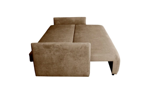 Mondel sofa rozkładana 3 osobowa sztruksowa beżowa z funkcją spania i pojemnikiem do salonu