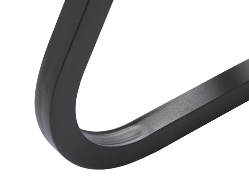 Stół okrągły 120 cm Resul nowoczesny dąb artisan czarne nogi do jadalni salonu