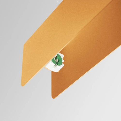 Nowoczesna złota lampa wisząca SPARK do salonu i nad stół, regulowana wysokość