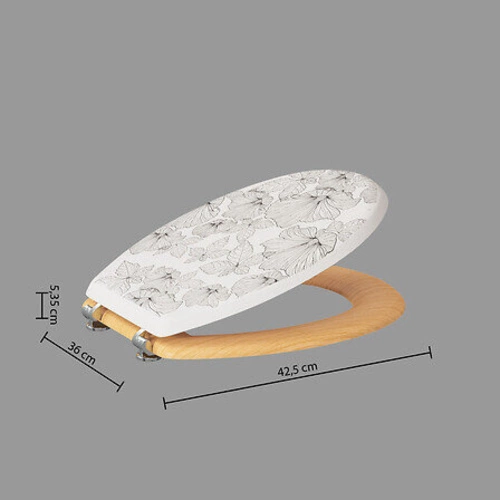 Deska sedesowa Blackflora z duroplastu do łazienki nowoczesna