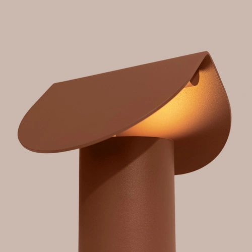 Lampa biurkowa LED BISCUIT mocca nowoczesna aluminiowa na biurko