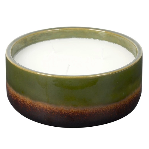 Świeca zapachowa Glaze XL w ceramice zielona Intesi nowoczesna dekoracyjna do salonu