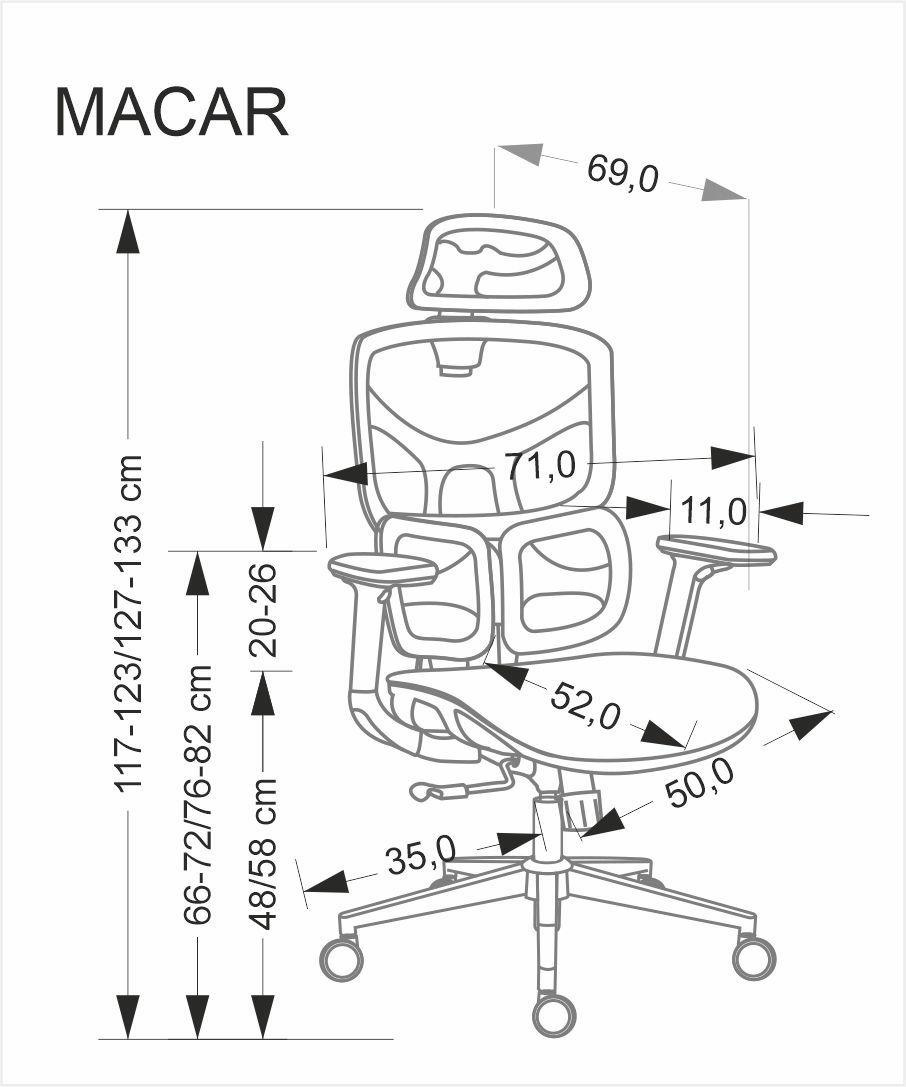 Fotel biurowy Marac czarny