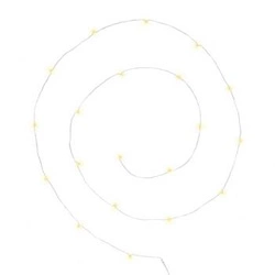 Girlanda świetlna LED Atmosphera na baterie ciepła srebrna do wnętrz i na balkon 240 cm