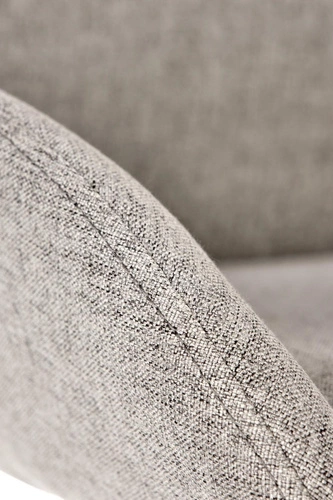 Fotel biurowy ergonomiczny obrotowy Calf szary jasny na kółkach do biura nowoczesny Intesi