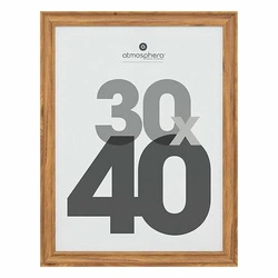 Ramka na zdjęcia Mae 30x40 brązowa wisząca na ścianę klasyczna