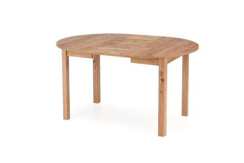 Stół okrągły rozkładany do jadalni Nigo Intesi dąb naturalny nowoczesny 102-142 cm