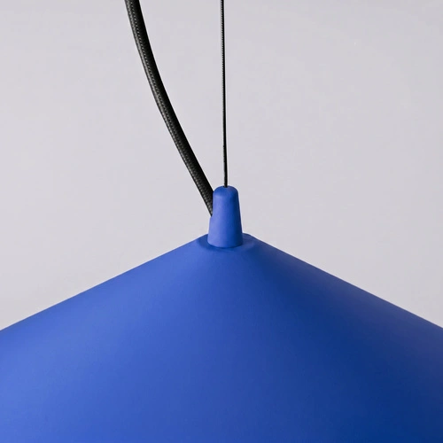 Lampa wisząca FINT LED ultramaryna regulowana do salonu 50 cm
