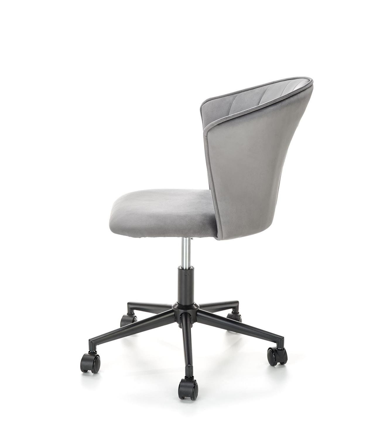 Fotel biurowy Cossio velvet szary