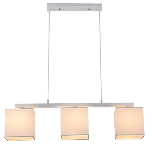 Lampa wisząca Boho 3x40W E27 biały abaż.  beżowy